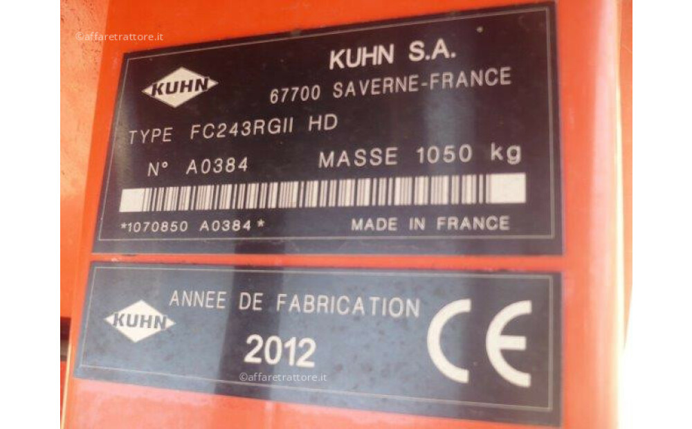 Falcia condizionatrice KUHN FC 243 RGII HD - 2