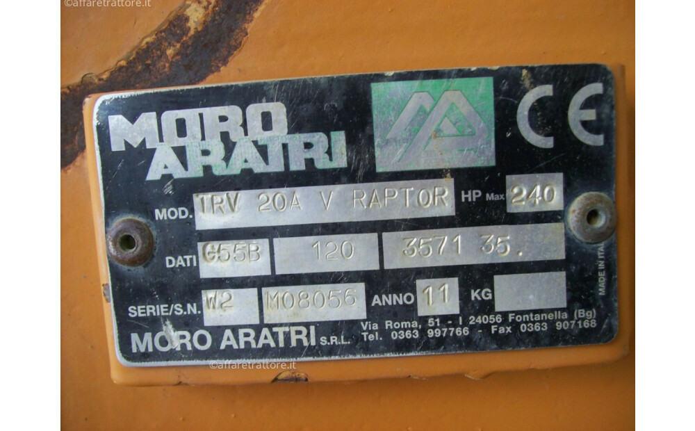 Moro Aratri TRV 20A V RAPTOR Usato - 5