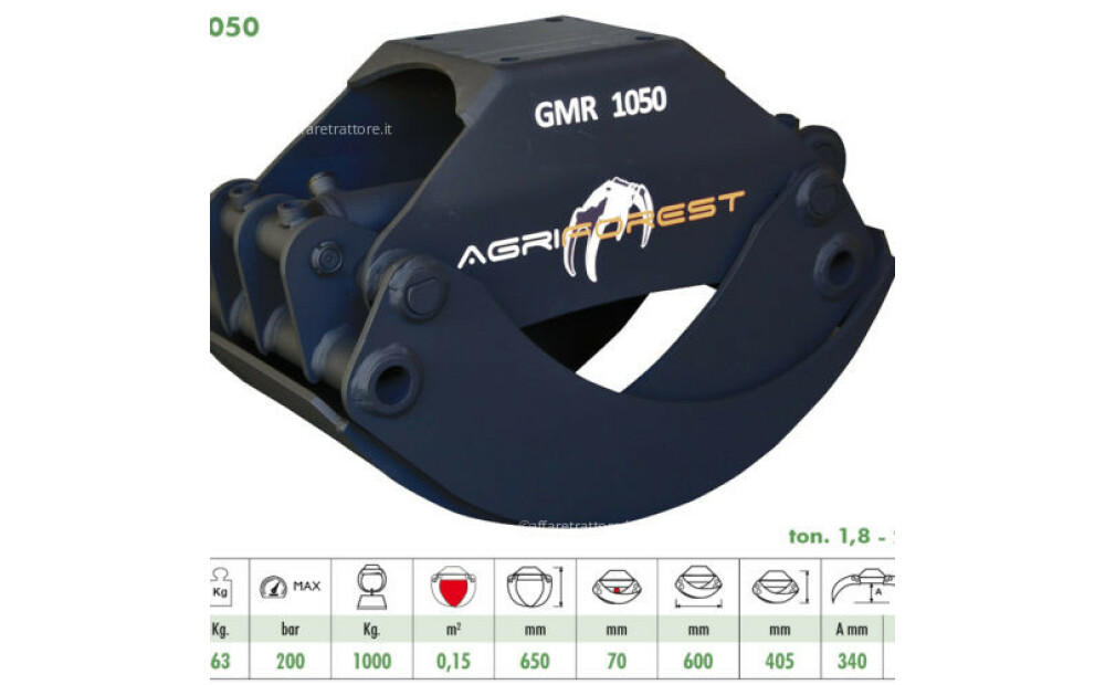 Pinza forestale Agriforest GMR 1050 - 1