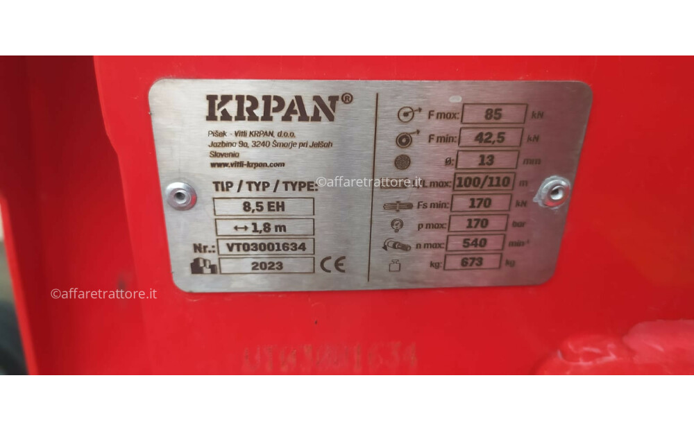 Verricello idraulico professionale a  pdf   Krpan 8,5 EH Nuovo - 2