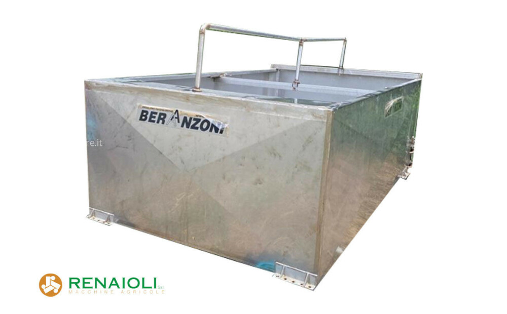 Fabbricazione artigianale CASSONE IN ACCIAIO INOX 310X180X100 CM BERANZONI (SR566) Usato - 2