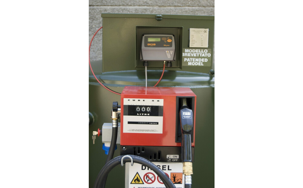 Serbatoio contenitore - distributore mobile per gasolio DOPPIA PARETE VERTICALE - 2