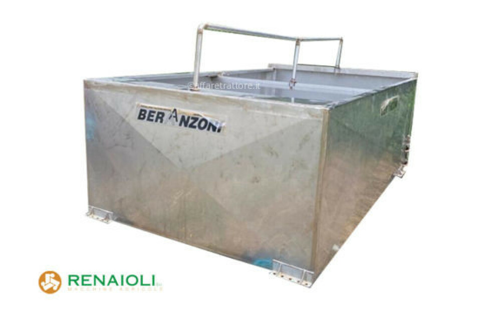 Fabbricazione artigianale CASSONE IN ACCIAIO INOX 310X180X100 CM BERANZONI (SR566) Usato - 1
