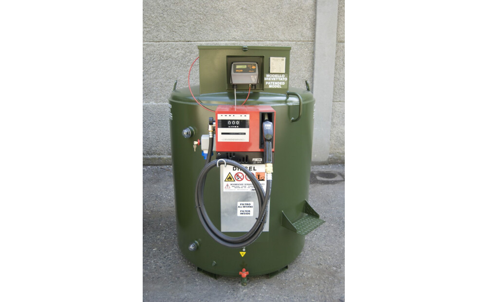 Serbatoio contenitore - distributore mobile per gasolio DOPPIA PARETE VERTICALE - 3