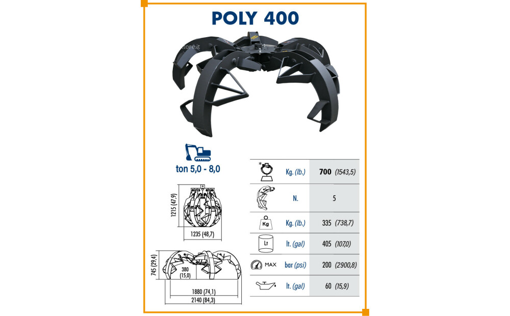 Polipo forestale Agriforest Poly 400 - 1